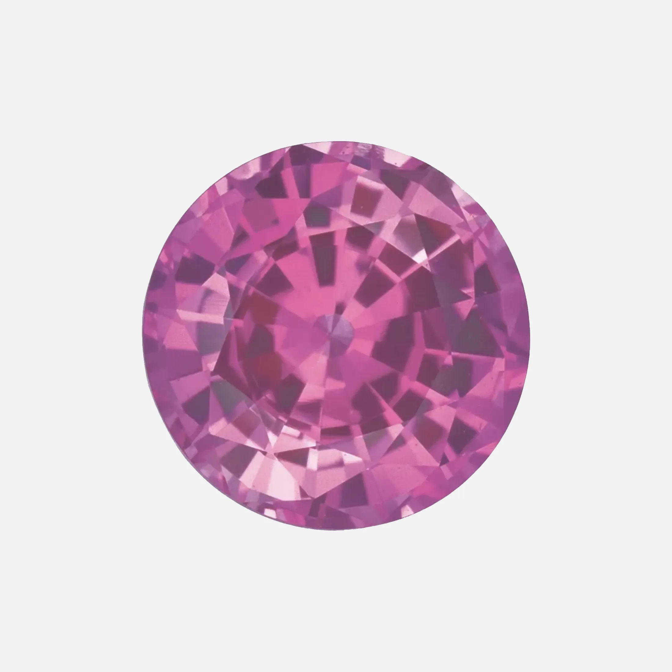 . Lab-grown Medium Pink Sapphire