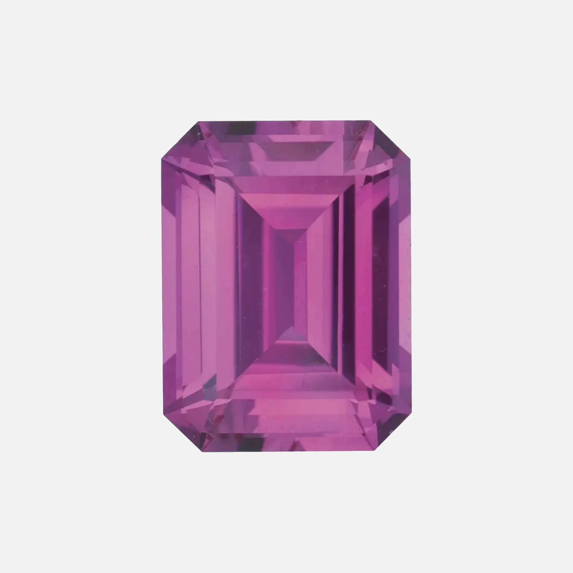 . Lab-grown Medium Pink Sapphire