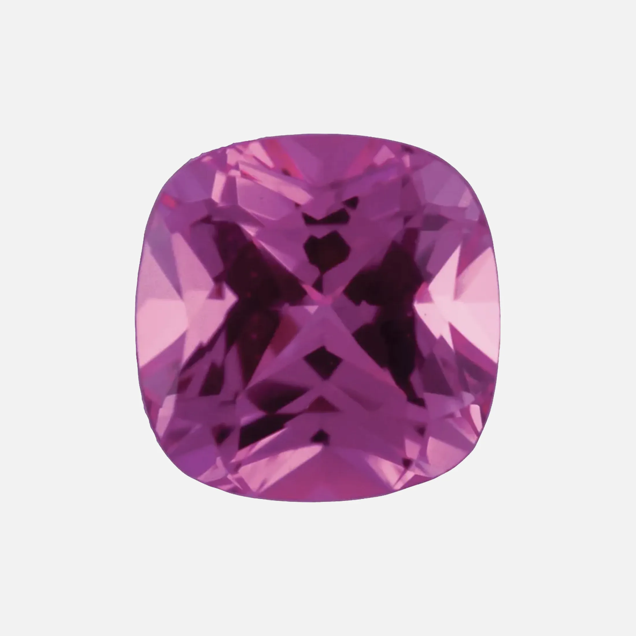 . Lab-grown Medium Pink Sapphire