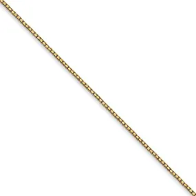 0.9mm 14k Yellow Gold Classic Box Chain Necklace