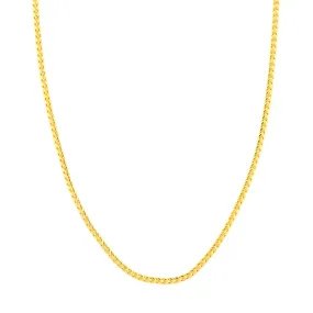 14K Yellow Gold 3MM Franco Chain