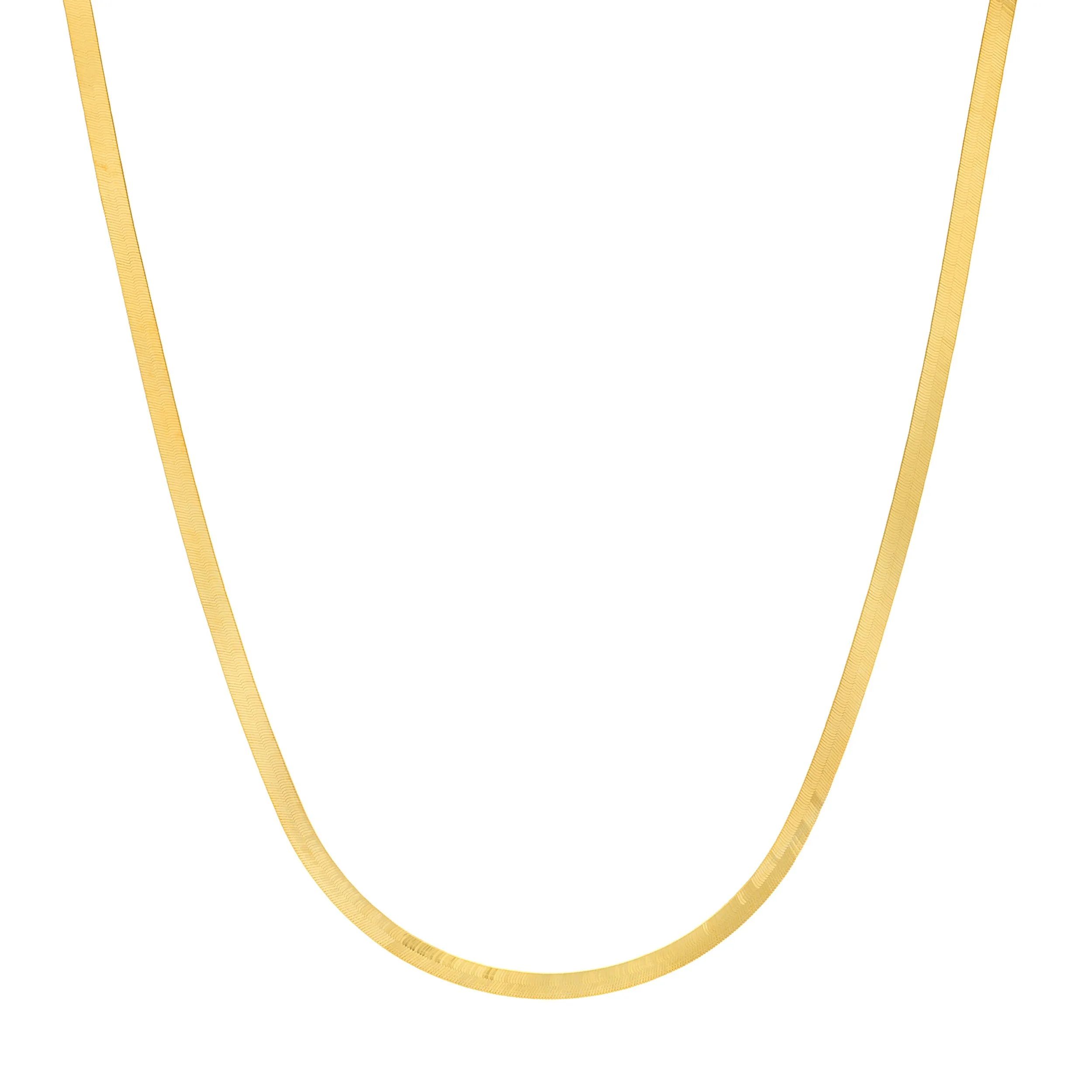 14K Yellow Gold 5.25MM Herringbone Chain