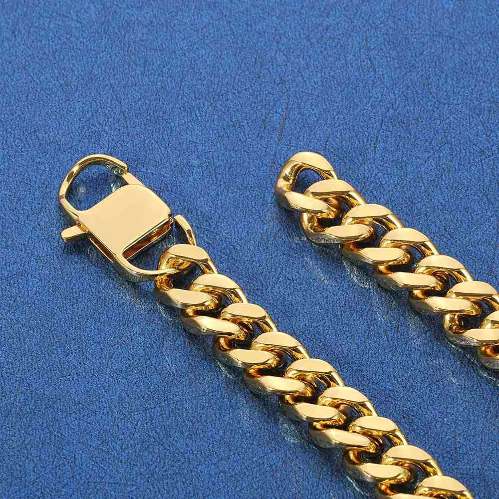 14mm Stylish Buckle Cuban Chain