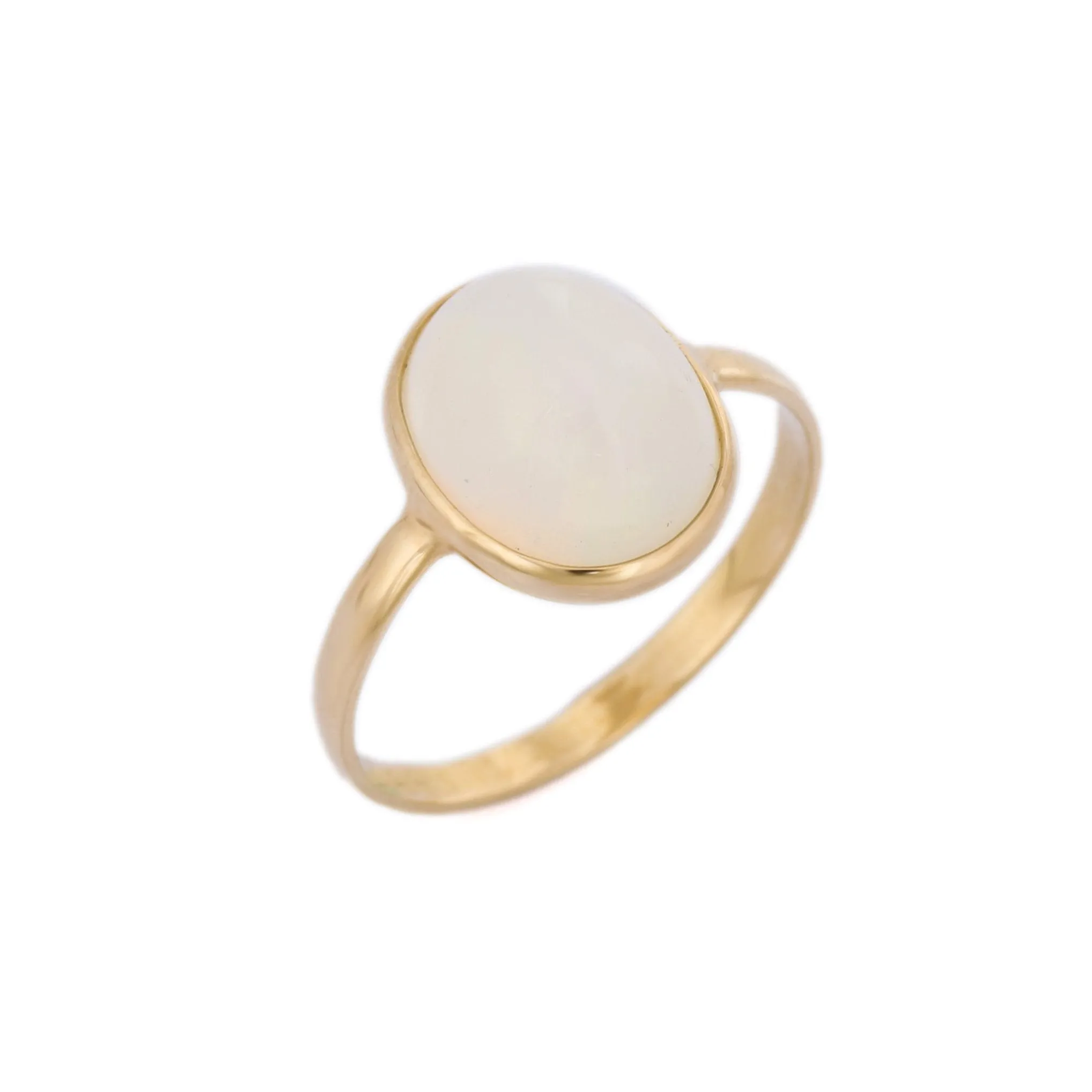 18K Yellow Gold Opal Ring