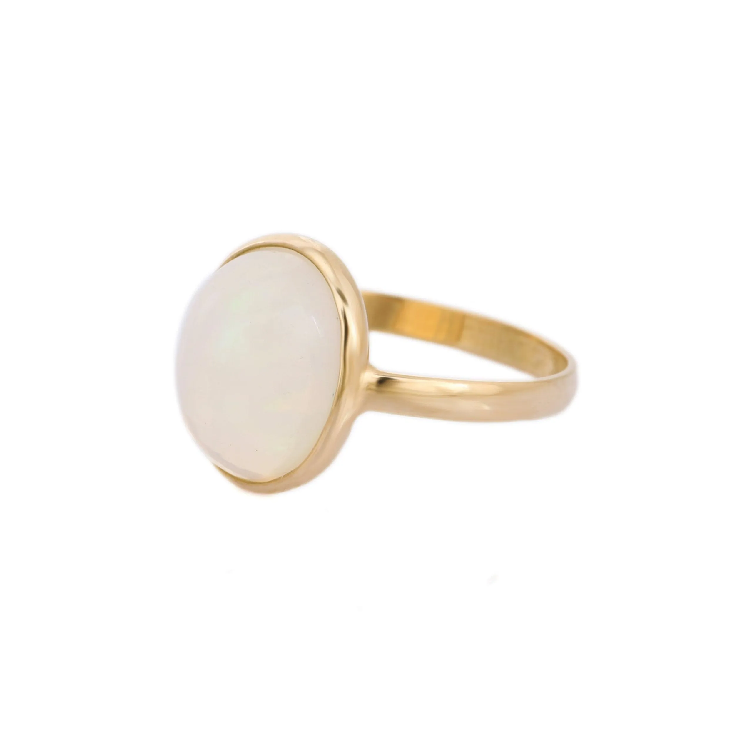 18K Yellow Gold Opal Ring