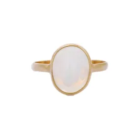 18K Yellow Gold Opal Ring