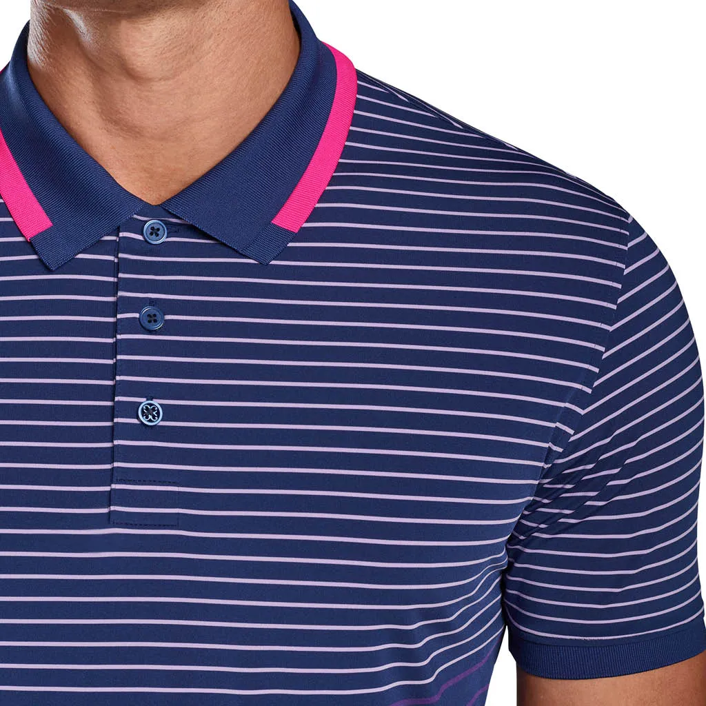 2 TONE STRIPE POLO BLUEPRINT