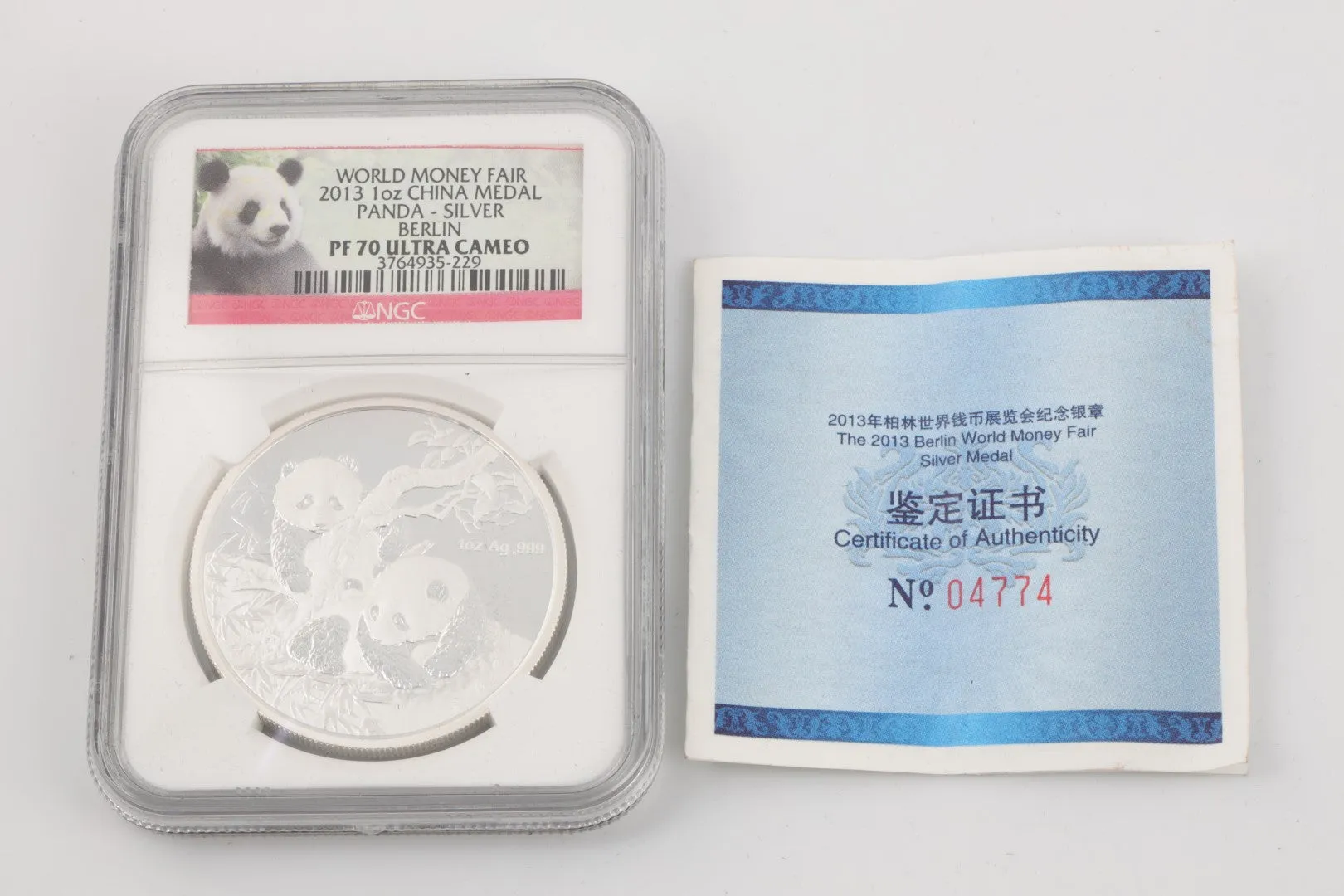 2013 Panda Coin 999 Silver (31.10g.)