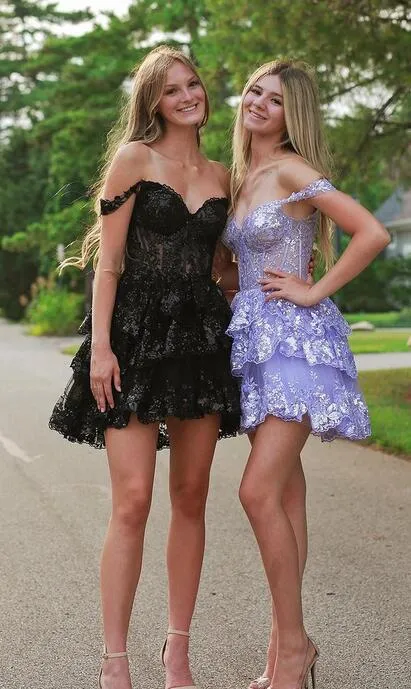 2023 Lace Homecoming Dresses PC1170