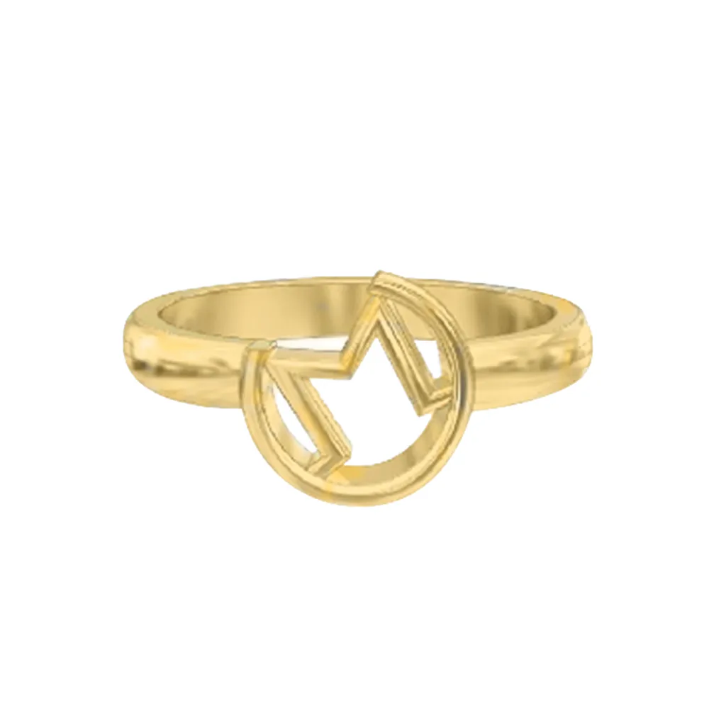 Abstract Emblem Ring