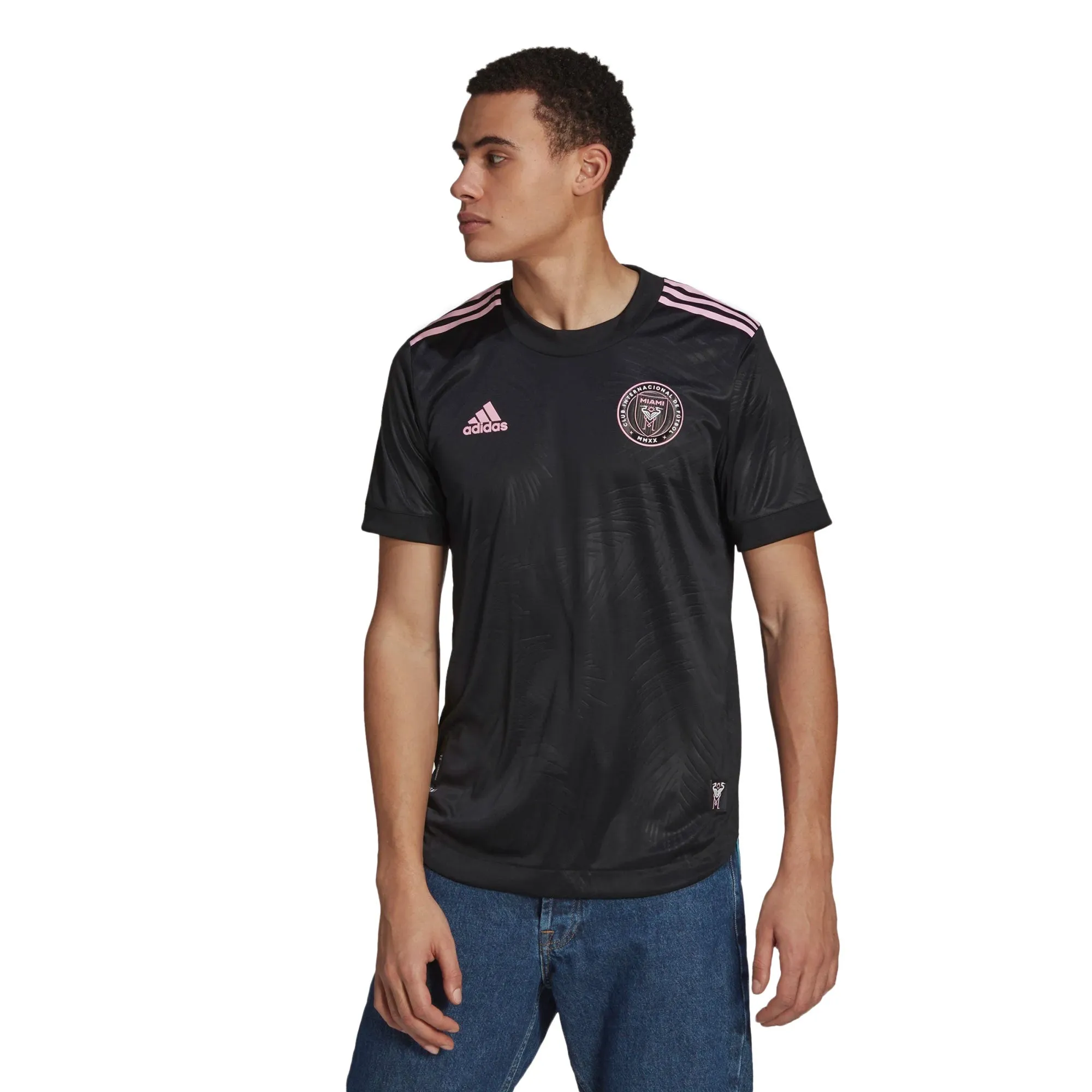 adidas Men's Inter Miami 2021/22 Away Jersey Black/True Pink