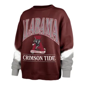 ALABAMA CRIMSON TIDE VINTAGE SLEEVE DYE '47 BOYFRIEND CREW WOMENS