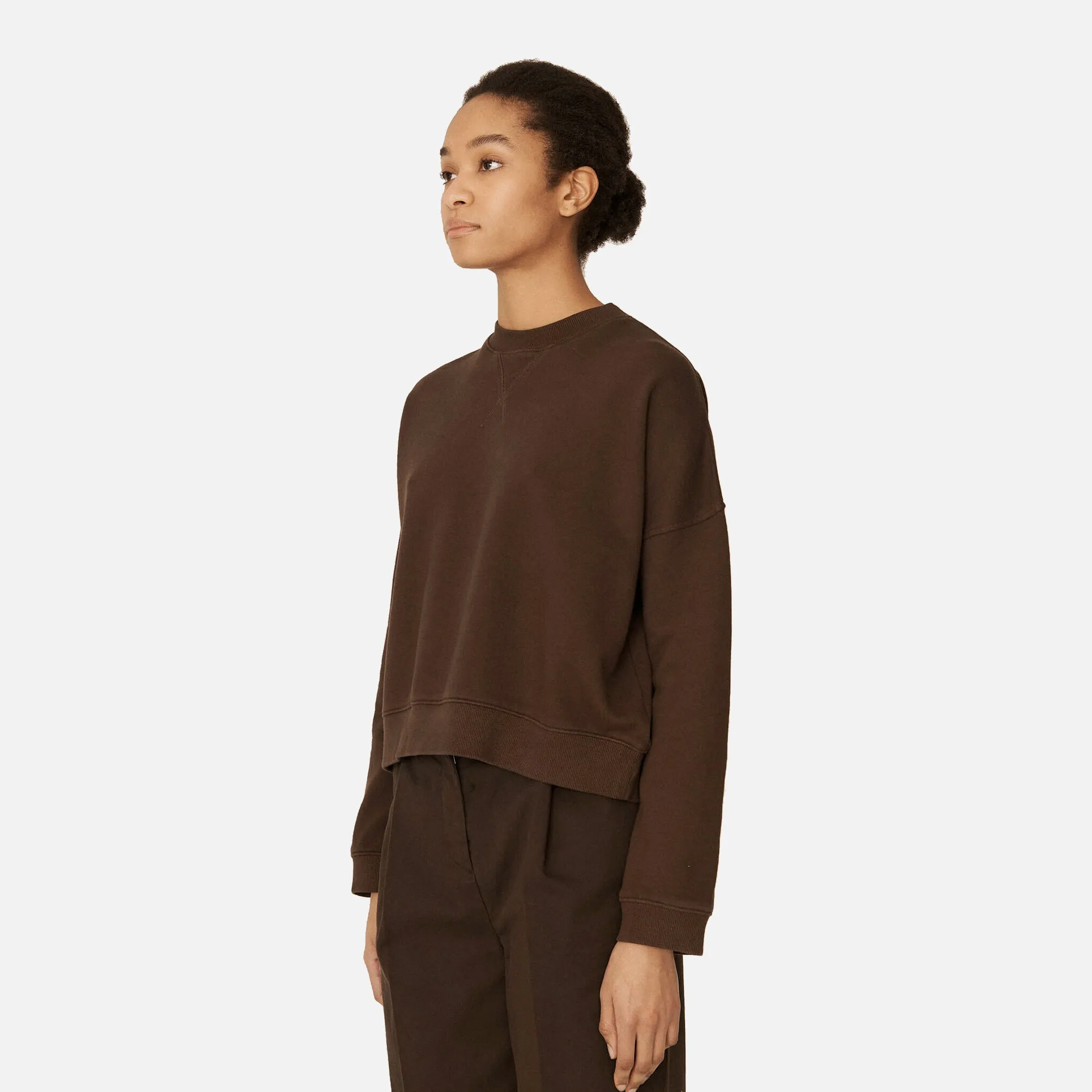 Almost Grown Cotton Sweatshirt - Brown