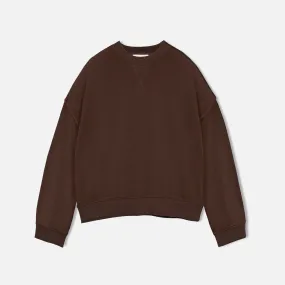 Almost Grown Cotton Sweatshirt - Brown