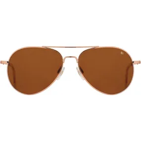 American Optical General Sunglasses | Rose Gold/Polarized Nylon Brown