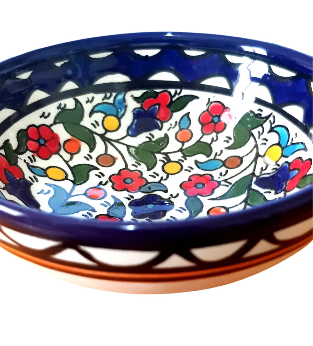 Armenian ceramic bowls for serving or decoration.