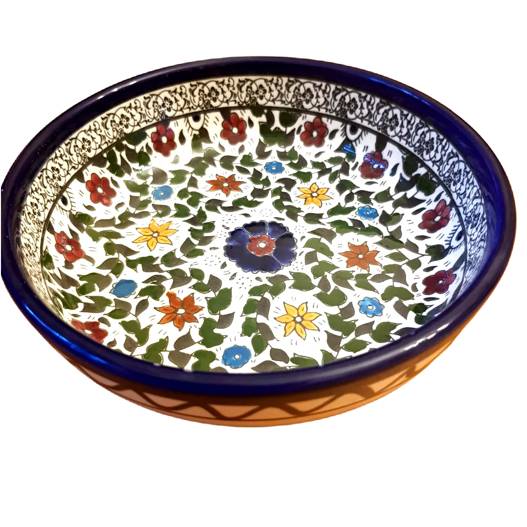 Armenian ceramic bowls for serving or decoration.