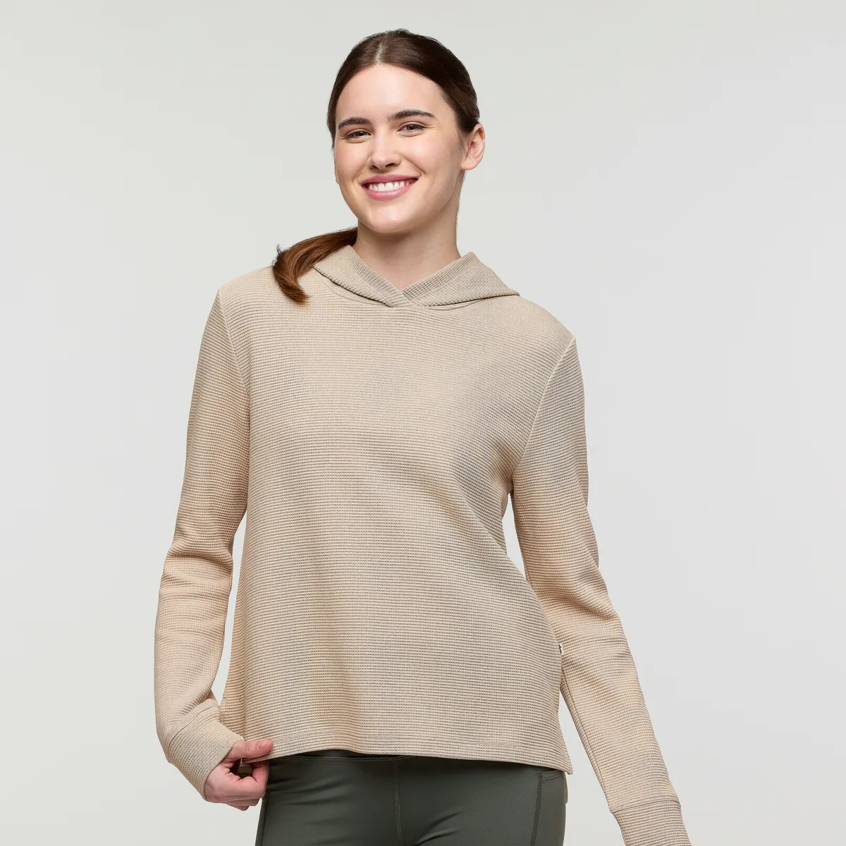 Atajo Long-Sleeve Waffle Hoodie - Women's