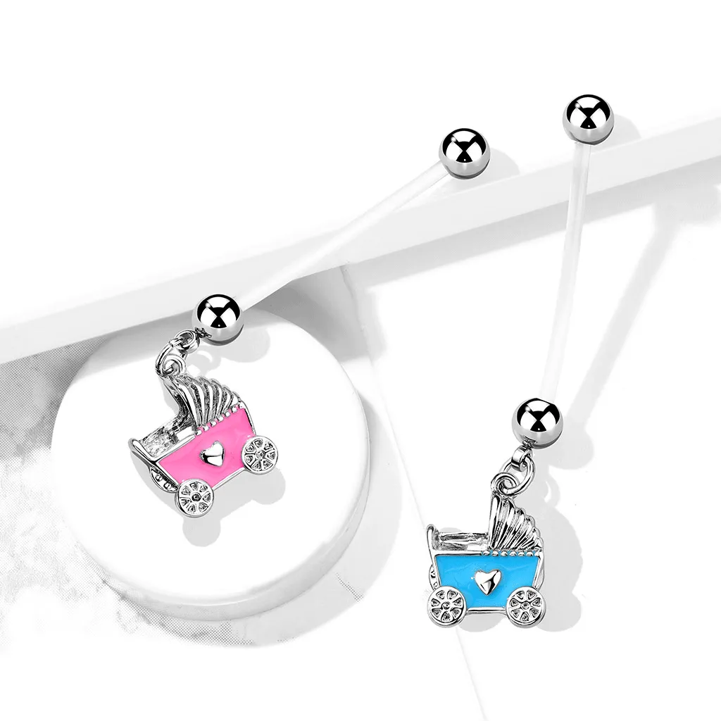 Baby Carriage Maternity Belly Rings