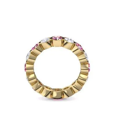 Beauty - Gelbgold 585 - Turmalin pink