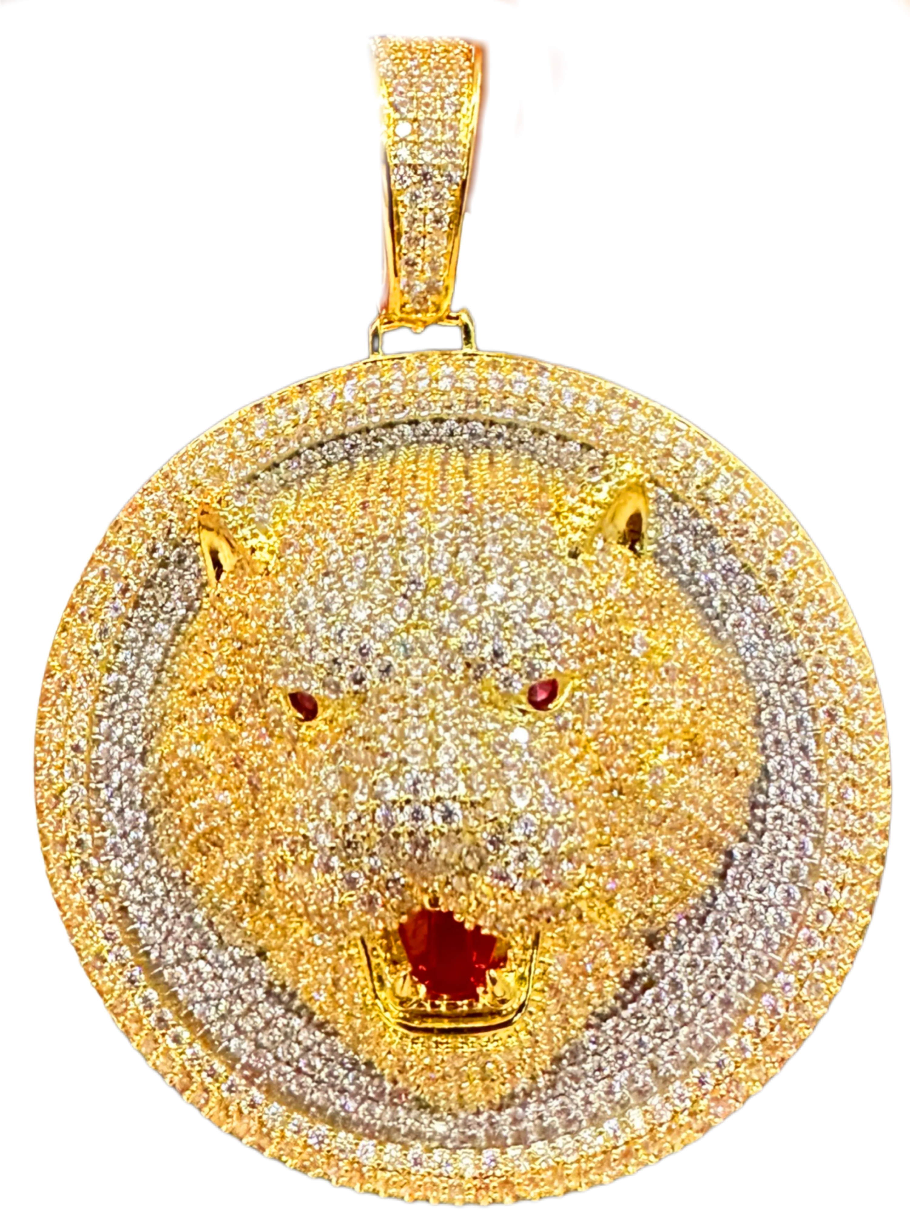 Big Circle Lion Pendant