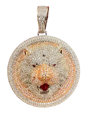 Big Circle Lion Pendant