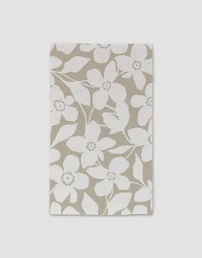 Big Tan Flowers Kitchen Towel