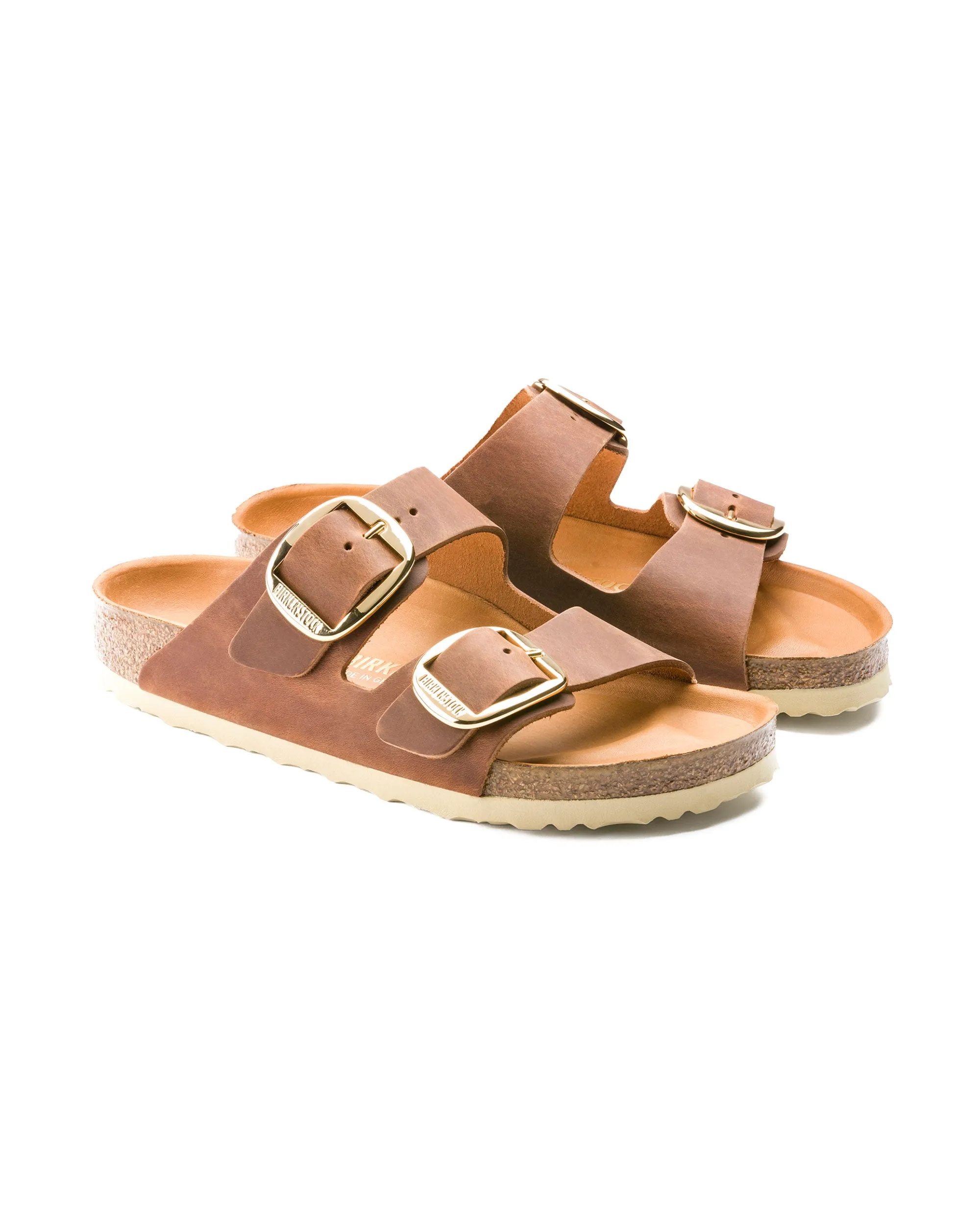 Birkenstock Arizona Big Buckle Cognac Calzata Stretta