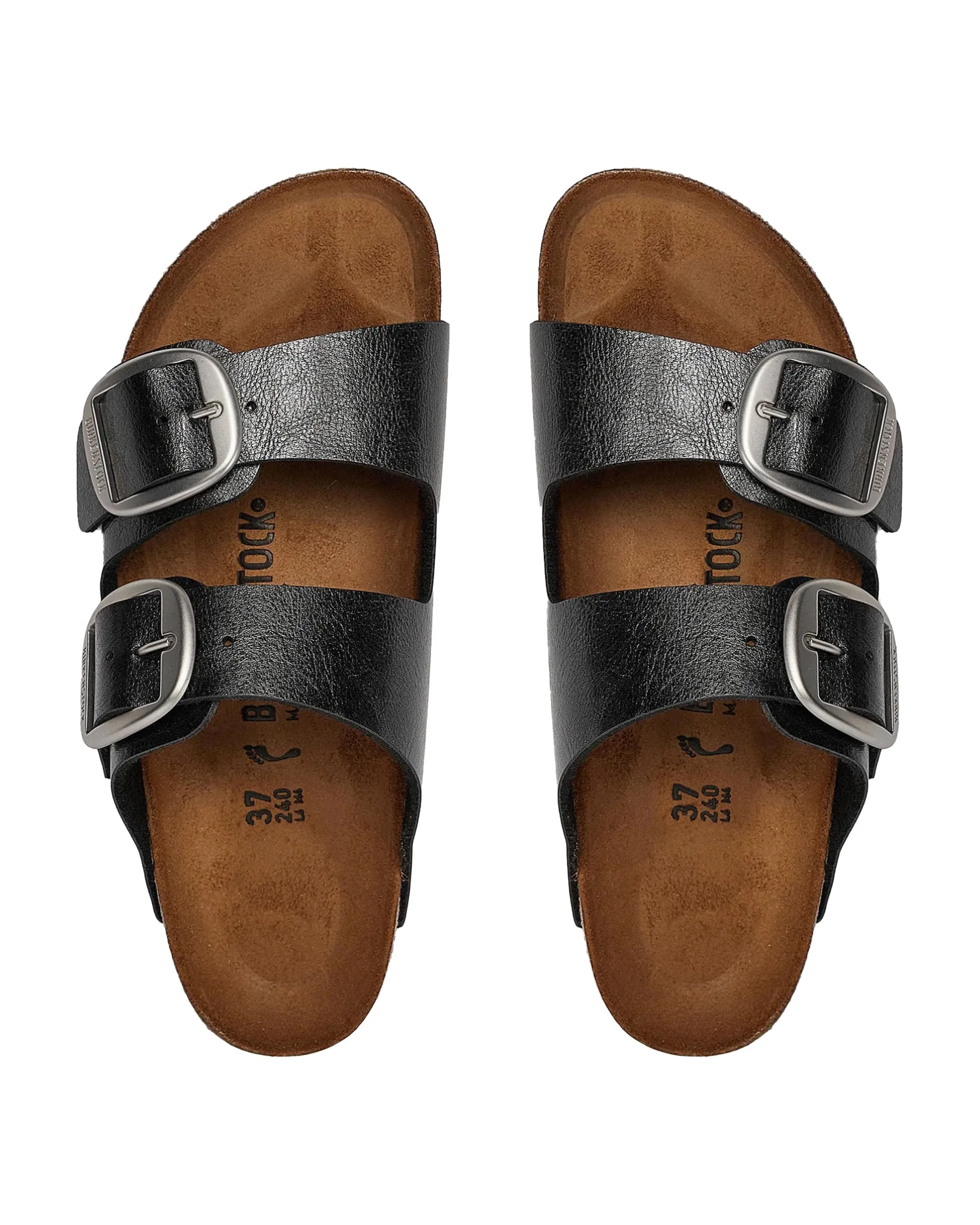 Birkenstock Arizona Big Buckle Nero Calzata Stretta