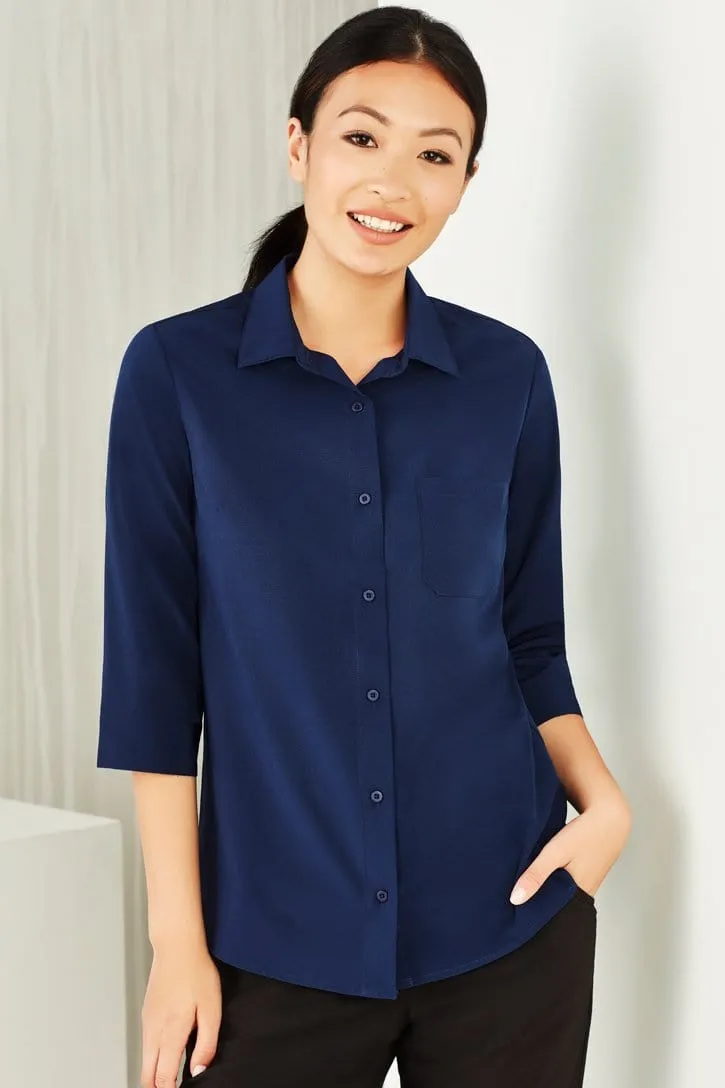 Biz Care Womens Florence 3/4 Sleeve Shirt CS951LT