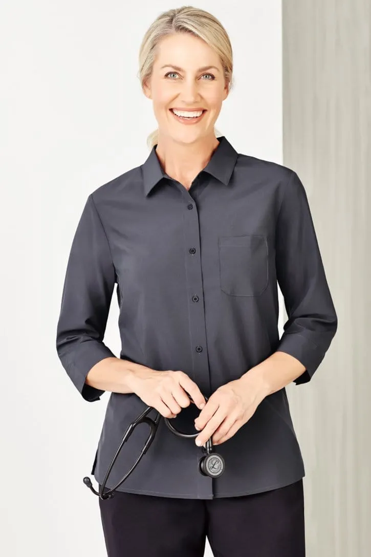 Biz Care Womens Florence 3/4 Sleeve Shirt CS951LT