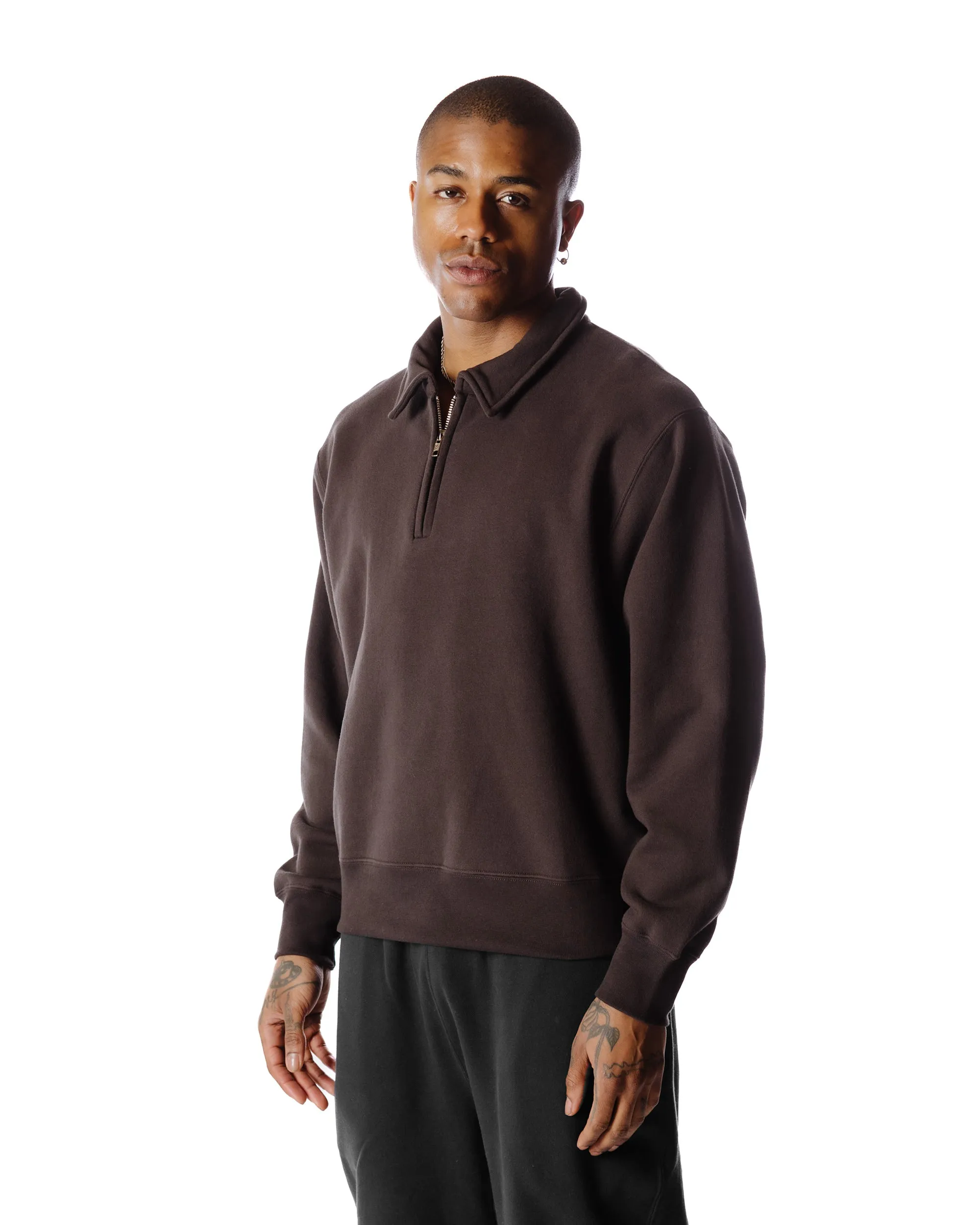 Body of Work Myrtle Quarter-Zip Sweatshirt Loam