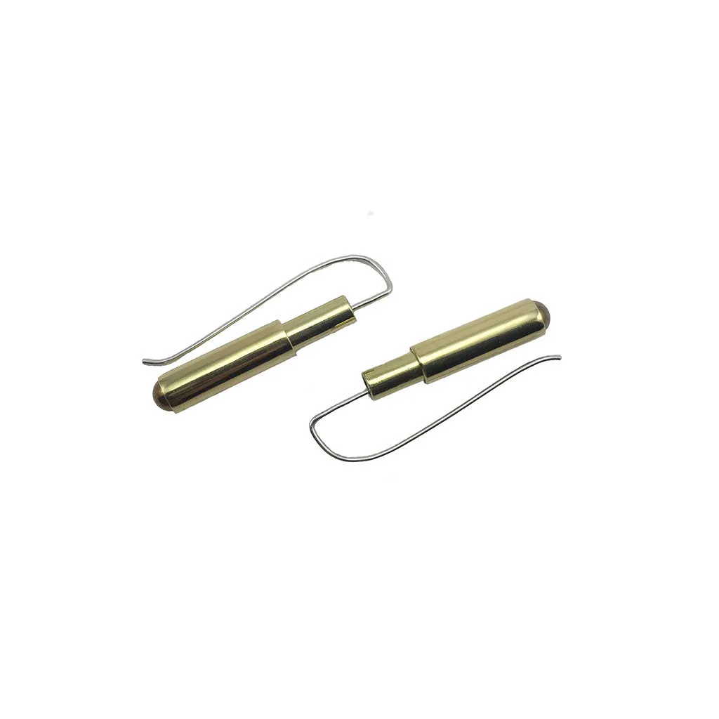 Brass Telescoping Earrings