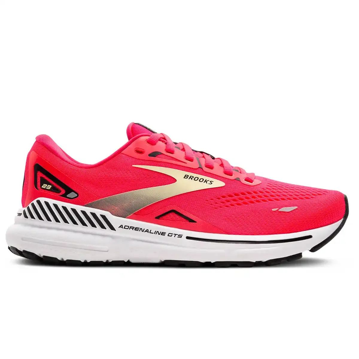 Brooks Adrenaline GTS 23 Womens | Diva Pink/yellow/black