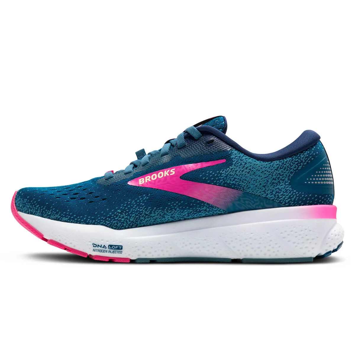 Brooks Ghost 16 GTX Womens | Moroccan Blue/pink/yellow