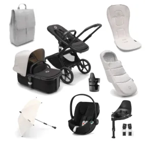 Bugaboo Fox 5, Cloud T Ultimate Travel System - Black/Midnight Black/Misty White