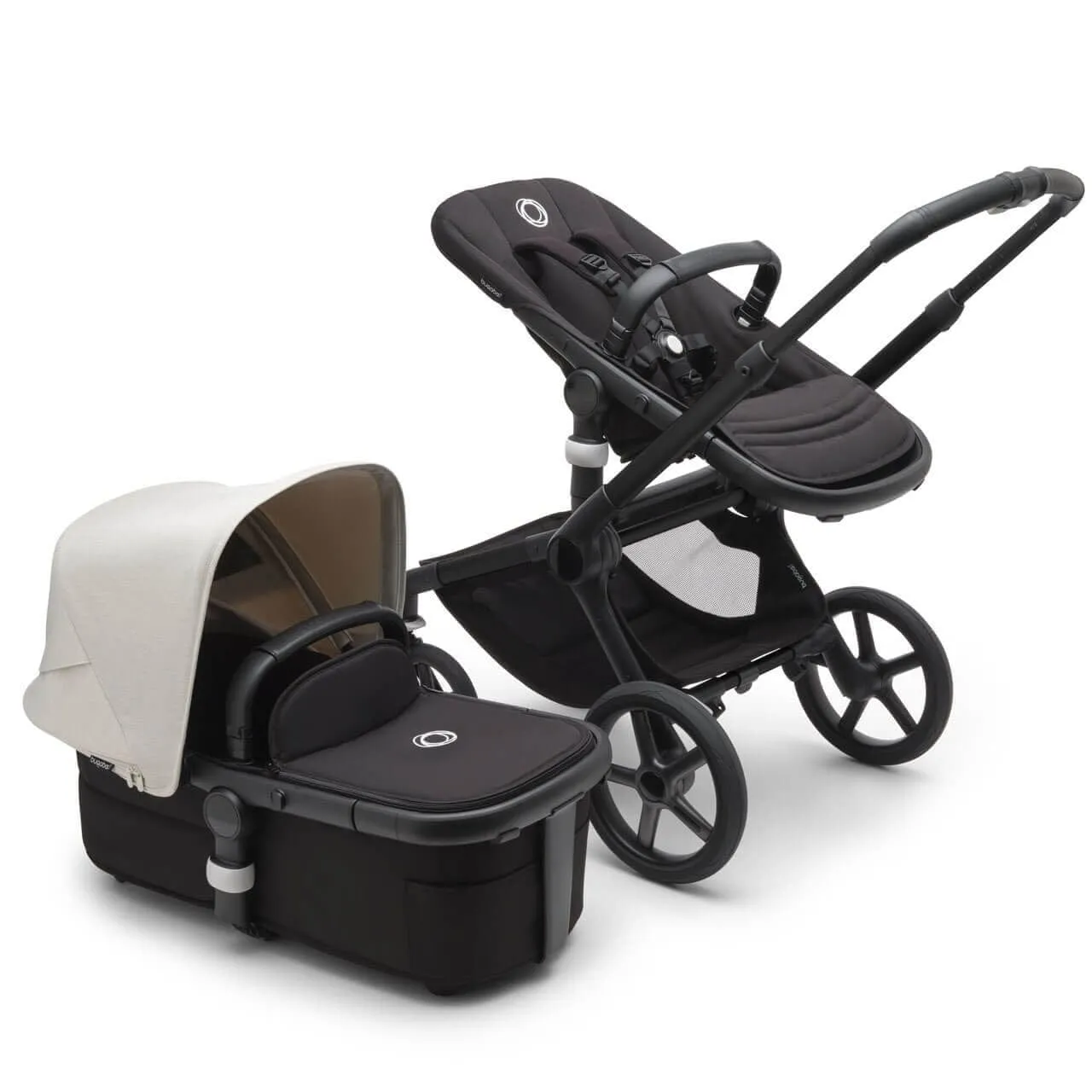 Bugaboo Fox 5, Cloud T Ultimate Travel System - Black/Midnight Black/Misty White