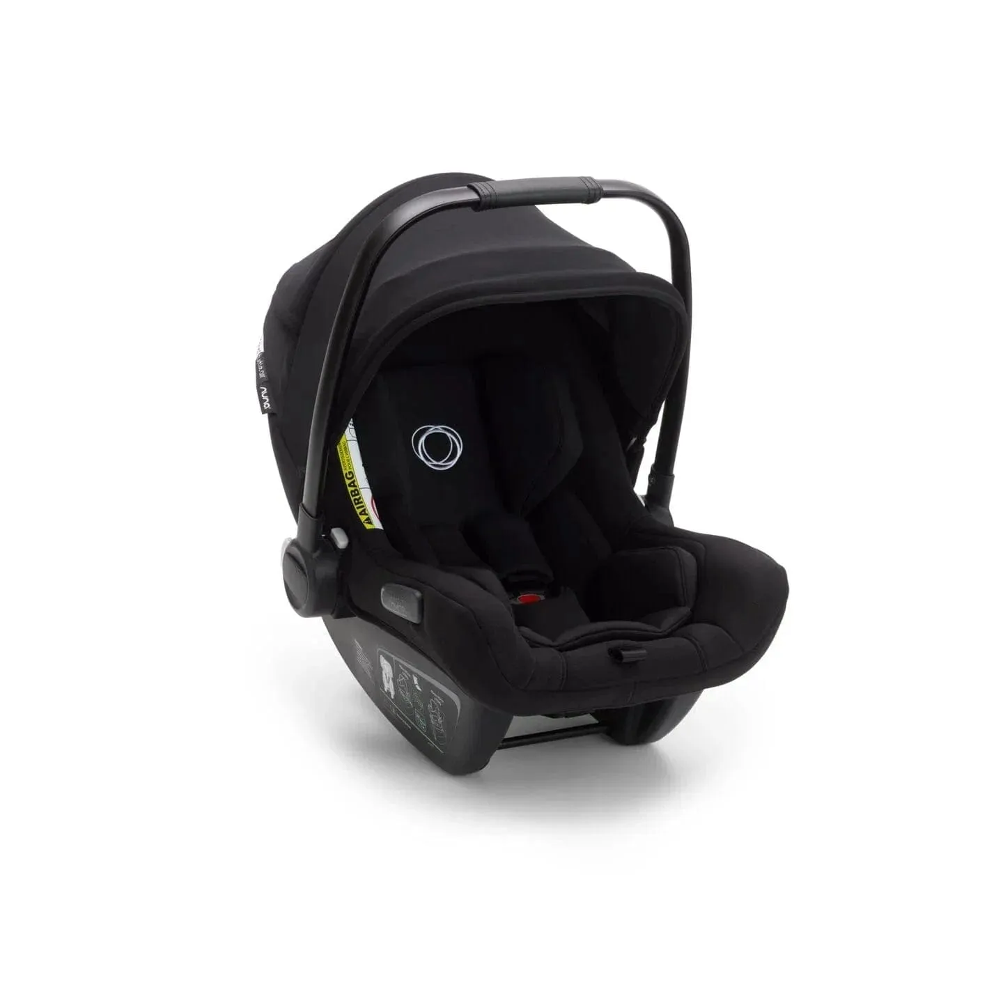 Bugaboo Fox 5, Nuna Turtle and Base Travel System - Black/Midnight Black/Midnight Black