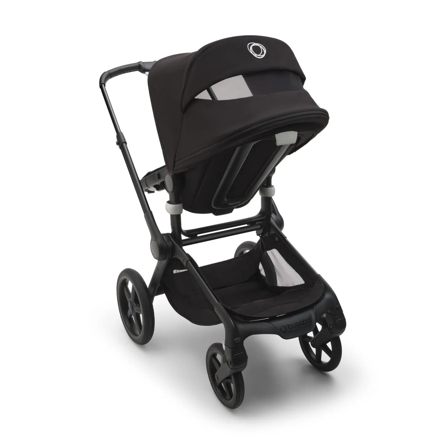 Bugaboo Fox 5, Nuna Turtle and Base Travel System - Black/Midnight Black/Midnight Black