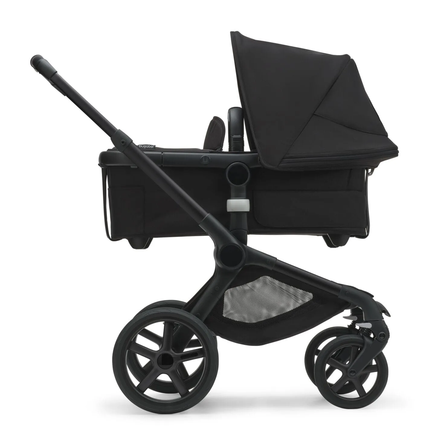 Bugaboo Fox 5, Nuna Turtle and Base Travel System - Black/Midnight Black/Midnight Black