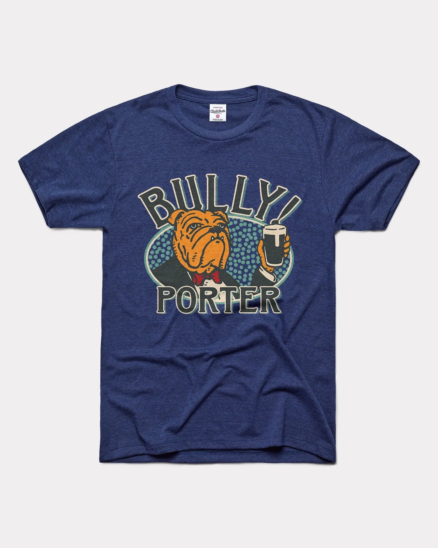 Bully! Porter Boulevard Bulldog Navy T-Shirt