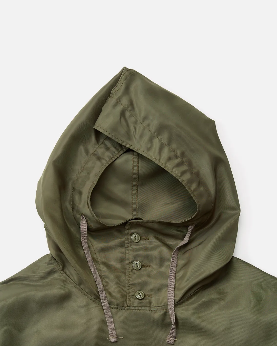 Cagoule Shirt - Olive Drab Polyester Pilot Twill