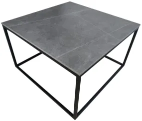 Capri Grey Sintered Stone Square Coffee Table