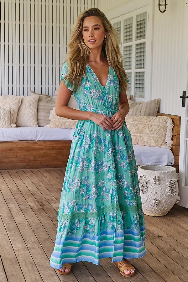 Carmen Maxi Dress Malina print