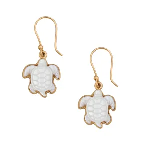 Charles Albert Alchemia - Mother of Pearl Turtle Earrings