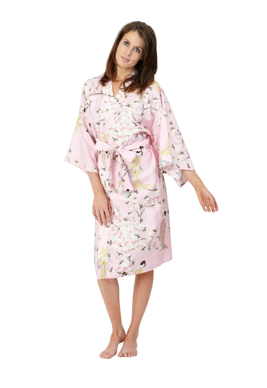 Cherry Blossom & Beauty Short Cotton Happi Coat