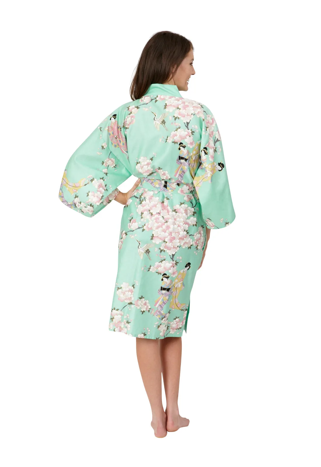 Cherry Blossom & Beauty Short Cotton Happi Coat