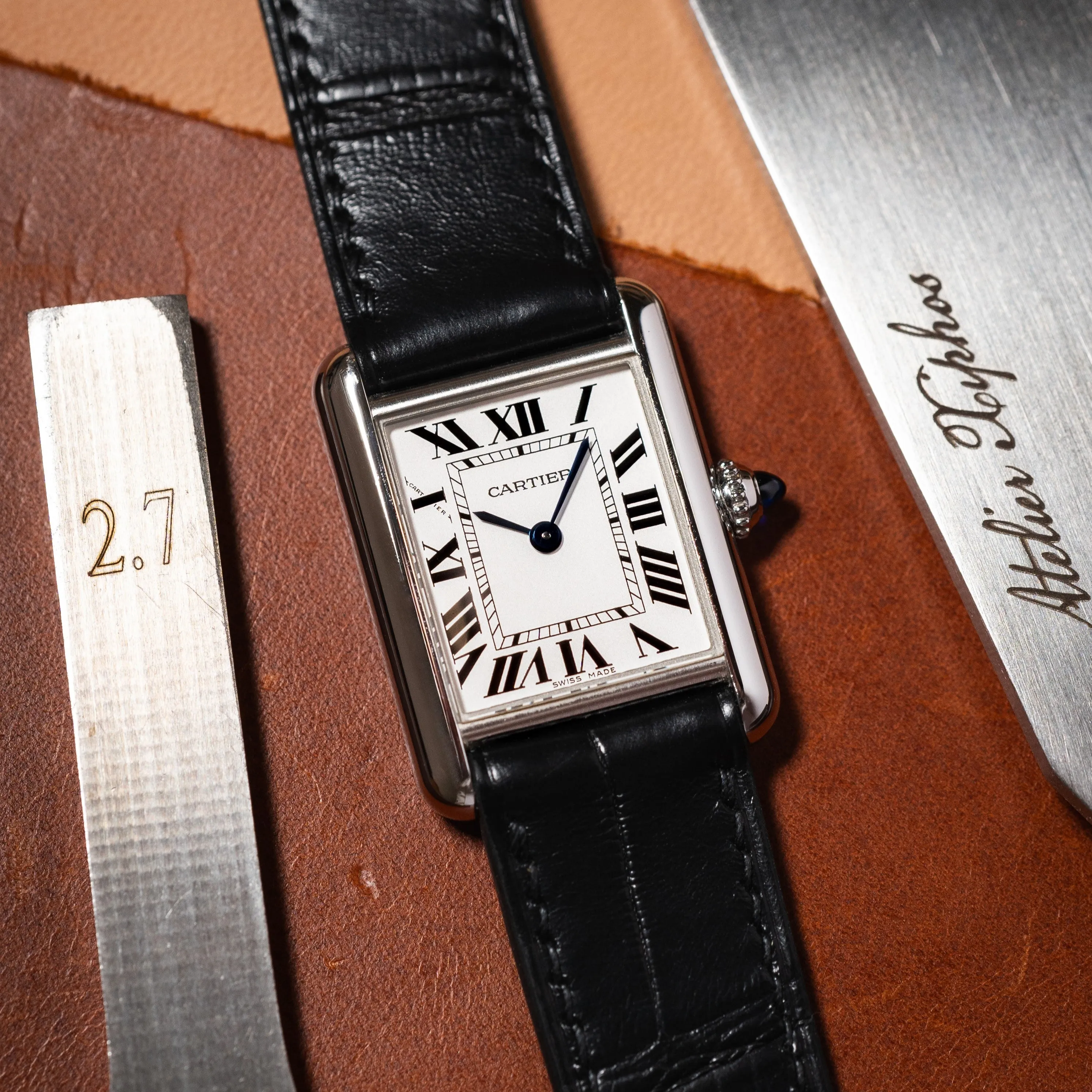 Custom Watch Strap for Cartier Tank