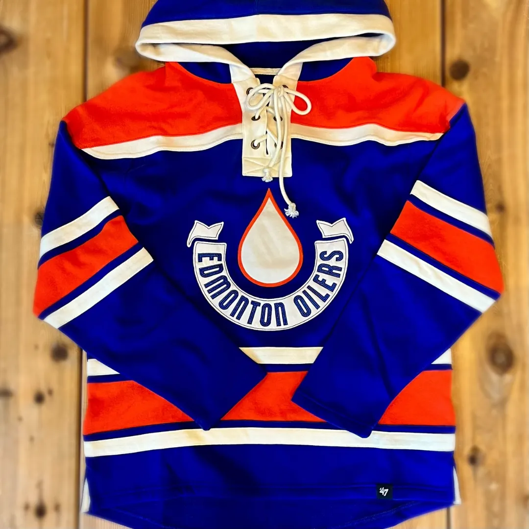 Edmonton Oilers 2023 Heritage Classic Jersey Lacer Hoodie