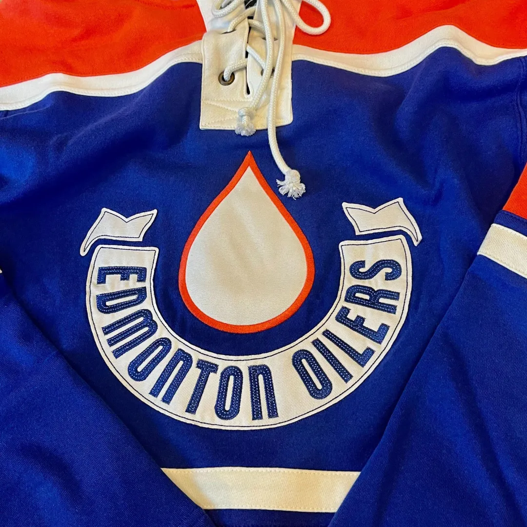 Edmonton Oilers 2023 Heritage Classic Jersey Lacer Hoodie